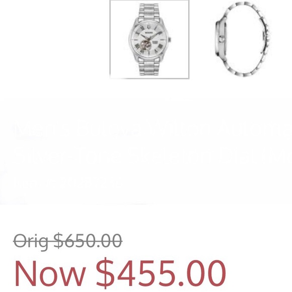 Brand New Men’s Bulova Skeleton dial watch - Picture 8 of 8